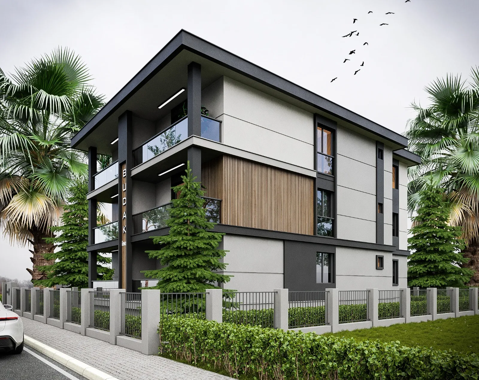 Zen House Gömeç Mühendislik Modern Minimalist Mimari